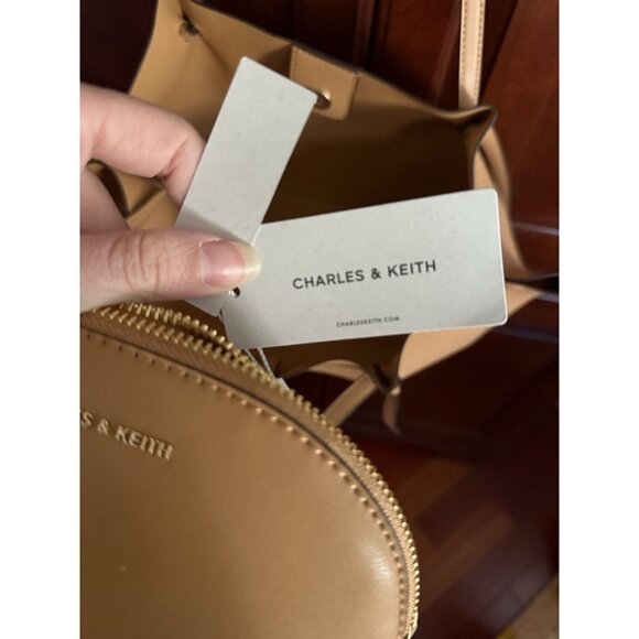 NEW Charles & Keith Calla Tote Bag - Toffee - Picture 10 of 12